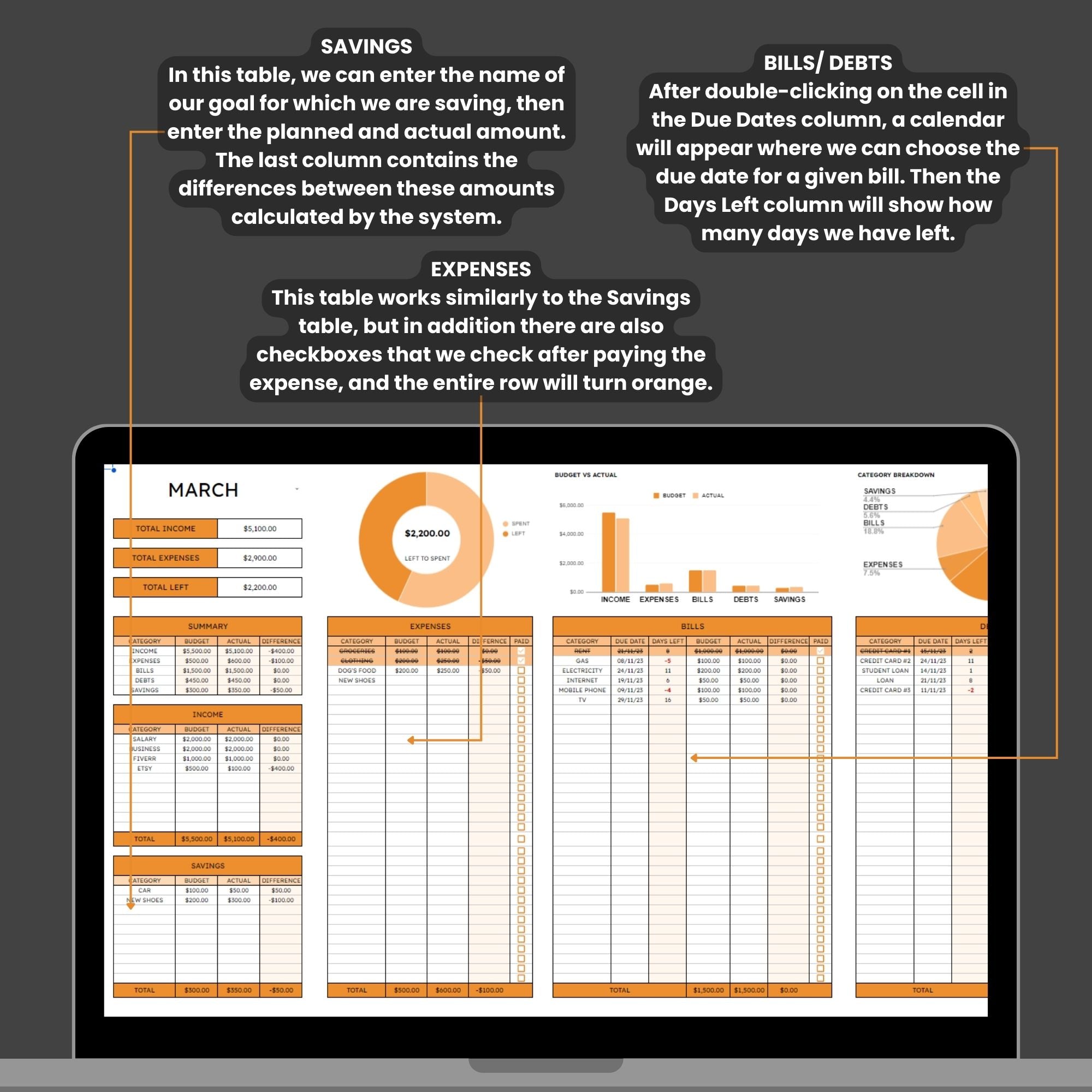 Monthly Budget Planner